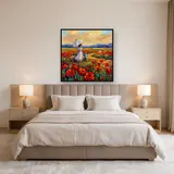Promenade au parasol dans un champ de coquelicots – Chambre