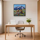 Two Marmots on an Alpine Rock – Office