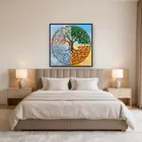 Four Seasons Tree of Life in a Circle – Bedroom
