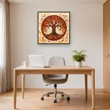 Autumn Tree of Life in Circle – Office