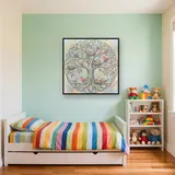 Pastel Birds Nesting In The Tree Of Life – Kids room