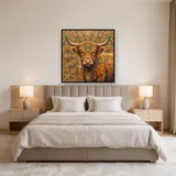 Portrait Mandala de Vache des Highlands – Chambre