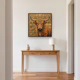 Portrait Mandala de Vache des Highlands – Entrée
