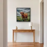 Vache des Highlands sous la pluie écossaise – Entrée