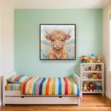 Veau Highland aux grands yeux doux – Enfant