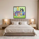 Bluey Bingo and Bandit Dancing in the Living Room – Bedroom
