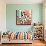 Bluey and Bingo Bedtime Story – Kids room