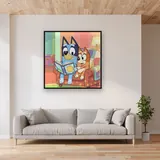 Bluey and Bingo Bedtime Story – displayed in a living room
