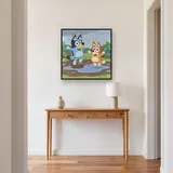 Bluey and Bingo Jumping in Muddy Puddles – Hallway