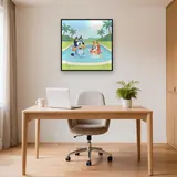 Bluey and Bingo Swimming Pool Splash – Office