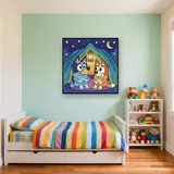 Bluey and Bingo Camping Under the Stars – Kids room