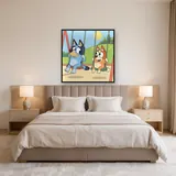 Bluey and Bingo Swinging at the Playground – Bedroom