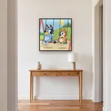 Bluey and Bingo Swinging at the Playground – Hallway