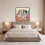 Family Hug on the Couch – Bedroom