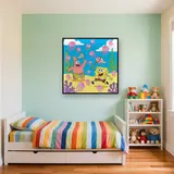 SpongeBob and Patrick Jellyfishing in Bikini Bottom – Kids room