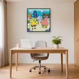 SpongeBob and Patrick Blowing Giant Bubbles – Office