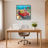 SpongeBob and Patrick Driving the Red Boat – Office