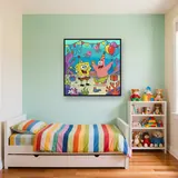 SpongeBob and Patrick Underwater Birthday Party – Kids room