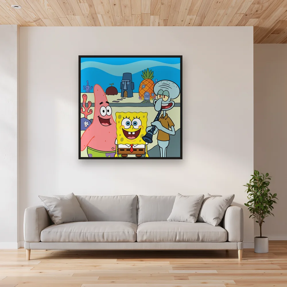 SpongeBob Patrick and Squidward in Bikini Bottom – Living room