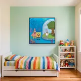 SpongeBob Patrick and Sandy in Bikini Bottom – Kids room