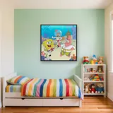 SpongeBob Patrick and Sandy Karate Battle Underwater – Kids room