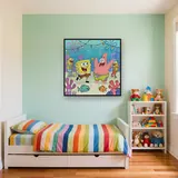 SpongeBob and Patrick Dancing at a Bikini Bottom Party – Kids room