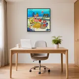 SpongeBob Patrick and Mr. Krabs With Gold Coins – Office