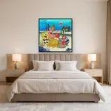 SpongeBob Patrick and Mr. Krabs With Gold Coins – Bedroom