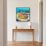 SpongeBob Patrick and Mr. Krabs With Gold Coins – Hallway