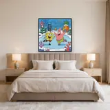 SpongeBob and Patrick Ice Skating at Christmas – Bedroom