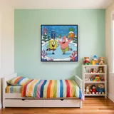 SpongeBob and Patrick Ice Skating at Christmas – Kids room