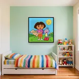 Dora and Boots on a Sunny Hill – Kids room
