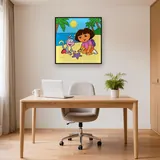 Dora and Boots Discovering a Purple Starfish – Office