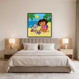 Dora and Boots Discovering a Purple Starfish – Bedroom