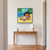 Dora and Boots Discovering a Purple Starfish – Hallway