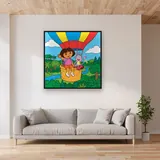 Dora and Boots Hot Air Balloon Adventure – displayed in a living room