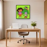 Dora Boots and Swiper Hiding Behind Bush – Office