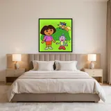 Dora Boots and Swiper Hiding Behind Bush – Bedroom