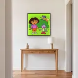 Dora Boots and Swiper Hiding Behind Bush – Hallway