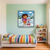 Dora and Boots in the Snowy Mountains – Kids room