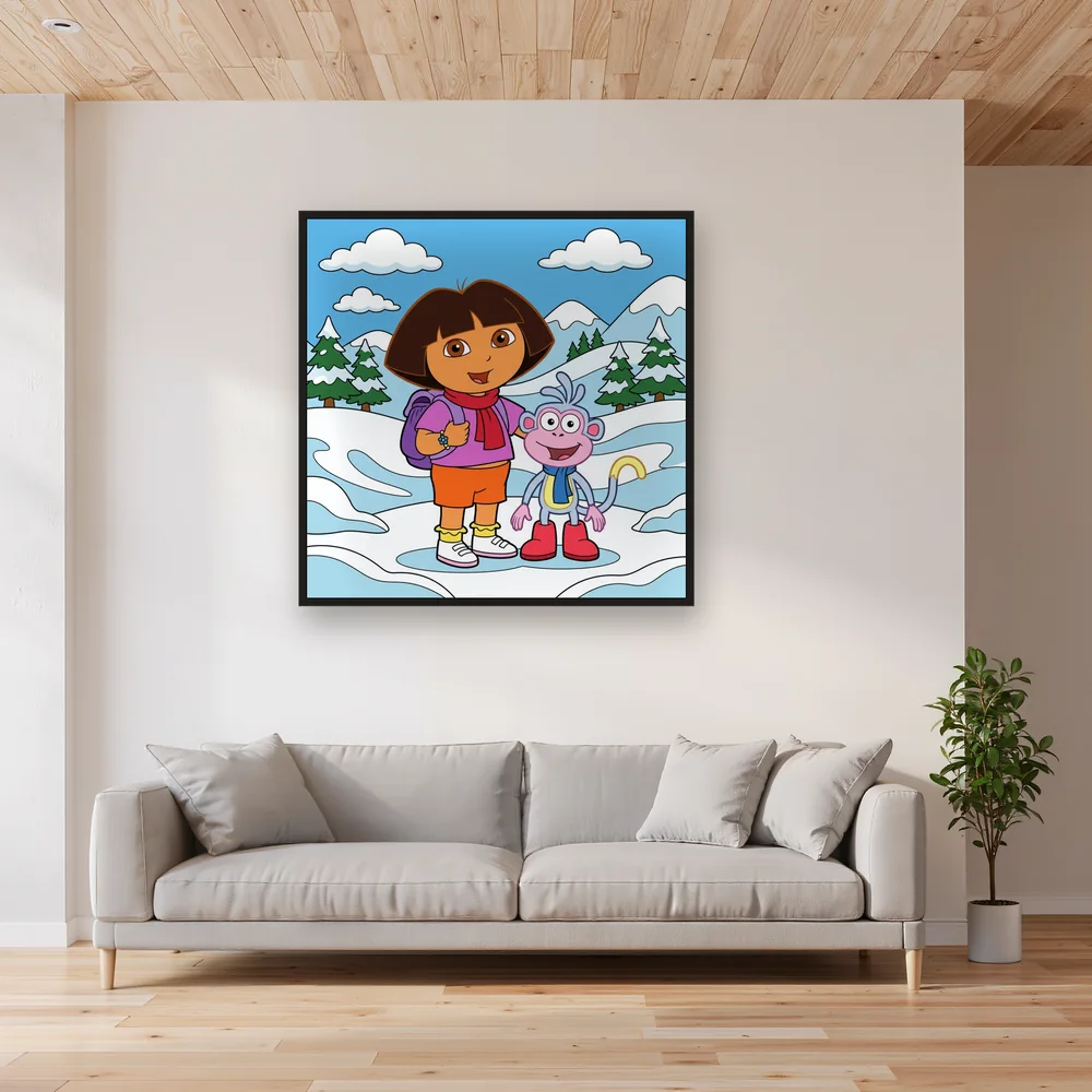 Dora and Boots in the Snowy Mountains – Living room