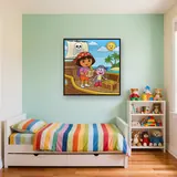 Dora and Boots Pirate Ship Treasure Adventure – Kids room