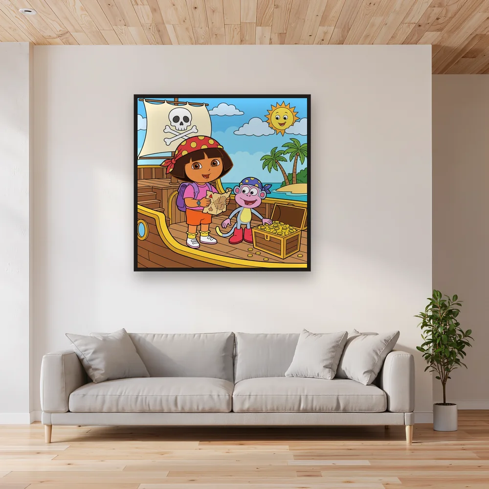 Dora and Boots Pirate Ship Treasure Adventure – Living room