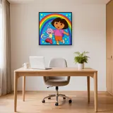 Dora and Boots Under a Rainbow Sky – Office