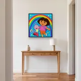Dora and Boots Under a Rainbow Sky – Hallway