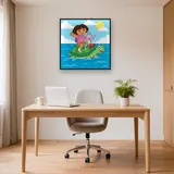 Dora and Boots Riding a Sea Turtle – Office