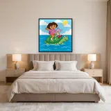 Dora and Boots Riding a Sea Turtle – Bedroom