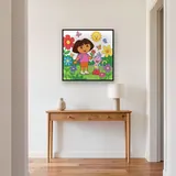 Dora and Boots in a Flower Garden – Hallway