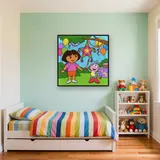 Dora and Boots Birthday Piñata Party – Kids room