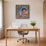 Dora and Boots Exploring a Cave with Lantern – Office